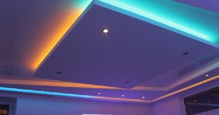 Натяжной потолок с подсветкой Елабуга, цена от 2138 руб.